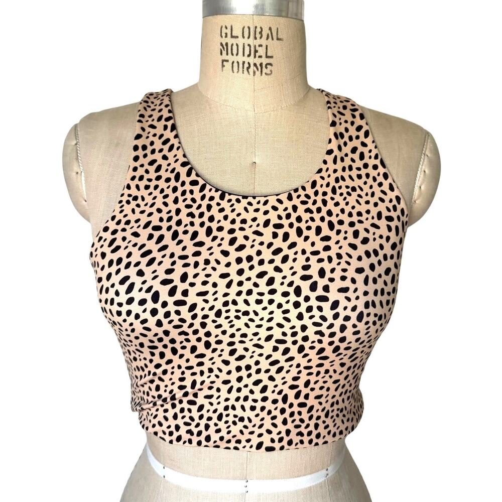 Kavala Tawaiis Crop Top in Cheetah Print Size Medium